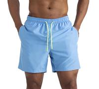 CLSDRZC Men's Swimsuit Swimsuit Trunks Men's Swimsuit Surf Beach Wear Men's Board Shorts Bright Colored Beach Pants Bule