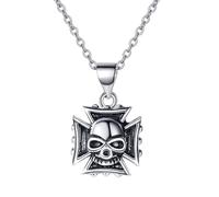 CLSDRZC Necklace Men, Necklace Chains Jewelry Men Women Pendant Necklace Halloween Black Bat Vampire Earrings Necklace Ring Jewelry Set Halloween Scary Decor Party Gothic Jewelry Gift for F