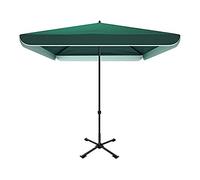 CLSDRZC Outdoor Commercial Large Square Garden Parasols, Anti-Pinch, Easy To Open Close Courtyard Umbrellas, Sunshade and Rainproof Parasol with Four Height Adjustment，Blue 2.0x2.0M