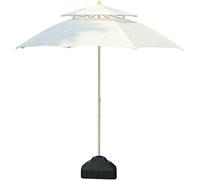 CLSDRZC Outdoor Garden Parasols 7.5Ft/9Ft Double Top Patio Umbrella For Beach/Pool/Garden Umbrellas Round Sunscreen, Water/UV-Resistant Market Umbrella,with Parasol Base Good