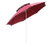 CLSDRZC Outdoor Parasol Patio Umbrella Market Umbrella Outdoor Table Umbrella for Backyard Lawn Without Base Patio Garden Umbrella(Rosso-2.5m)