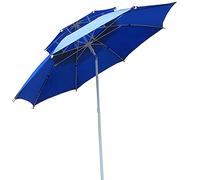 CLSDRZC Outdoor Parasol with Push-Button Tilt and 8 Ribs, Waterproof Heavy Duty Patio Umbrella for Table Chair, 2.4m/7.9ft Good