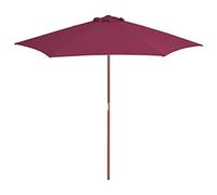 CLSDRZC Outdoor Parasol with Wooden Pole Garden Umbrella Canopy Sunshade Tent
