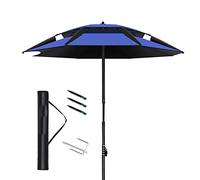 CLSDRZC Outdoor Round Garden Patio Umbrella Shallow Diameter|2.5m|, Artificial Plastic Straw For Hawaii Beach Parasol, Gazebo, Balcony, Terrace, Coffee Table, Fishing, Without B
