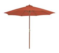 CLSDRZC Outdoor Umbrella in Sand White - Elegant Parasol Made from Hardwood and Polyester, Perfect for Patio, Terrace or Garden
