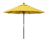 CLSDRZC Outside Garden Lawn Patio Market Umbrellas, Wood Pole Ribs - Round Sun Shades Parasols for Bistro Porch Deck Beach Pool Backyard