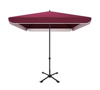 CLSDRZC Paraguas de Patio al Aire Libre comerciales Grandes parasolas cuadradas de jardín, diseño Anti-píldico, Paraguas de Patio fáciles de Abrir, Parasol a Prueba de Lluvia con Cuatro