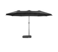 CLSDRZC Parasol 14.9ft Patio Double-Sided Outdoor Extra Large with Crank and Base For Lawn Backyard Beach Umbrella Shade