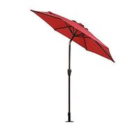CLSDRZC Parasol Garden Parasols 2.7m Balcony Patio Half Sun Shade with Crank, Semi Round Circular Umbrella for Outdoor Small Terrace Garden,Dark Green