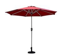 CLSDRZC Parasol,Parasols 270cm Garden Patio Table Umbrella with Tilt and Crank, Perfect for Outdoor Yard, Beach Commercial Event Market, Camping, Swimming Pool, Wine Red Portable pa