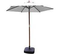 CLSDRZC Parasol Parasols 7ft Outdoor Garden Table Yard Camping Pool Umbrella with Solid Wood Bracket
