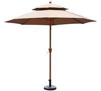 CLSDRZC Parasol Parasols 9ft Patio Garden Umbrella - Outdoor Sun Shade Cafe Store Wedding Party Beach Sunscreen, Not Include Base Good