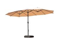 CLSDRZC Parasol Patio de Doble Cara jardín al Aire Libre Extraen Paraguas gemelas Extra Grandes Impermeables con Gato y respiraderos de Viento Paraguas de jardín de Patio (E)