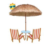CLSDRZC Parasol,Thatched Patio Table Umbrellas, Thatched Outdoor Waterproof, Used for Lawn, Swimming Pool, Backyard Garden Umbrella