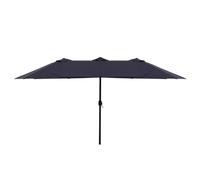 CLSDRZC Parasol Three-Sided Patio Outdoor Market Table Extra Large Waterproof Umbrellas with Crank For Garden Backyard Beach Umbrella Shade