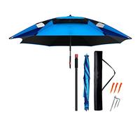CLSDRZC Parasol Umbrella Garden Or Beach, 360° Rotation, Sunshade Canopy, Multi-Purpose Outdoor Sun Umbrellas Use for Fishing, Picnic, Coutyard, Golf Course, Football Field