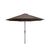CLSDRZC Parasol Umbrella, Umbrellas Sunscreen, Wine Red, Dark Green, Beige, Khaki, Brown, Round, with Tilt Function, 2.7M*2.5M, Rust-Proof Iron, for Gardens, Patios, Decking, Outdoor Sun Shade