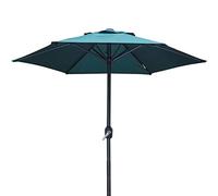 CLSDRZC Parasols 6.5ft/2m Patio Parasol UV70+, Outdoor Market Table Umbrella with Crank for Garden, Lawn, Deck, Backyard & Pool Good