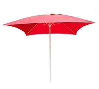 CLSDRZC Parasols 6.6Ft/2m Square Patio Garden Table Umbrella, Perfect for Outdoor Yard, Beach Commercial Event Market, Swimming Pool, Red Good