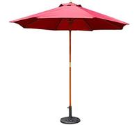 CLSDRZC Parasols 9Ft Outdoor Patio Table Umbrella with Wood Pole, For Market Garden Yard Beach Deck Poolside Cafe Decor Sunshade, Without Base Good