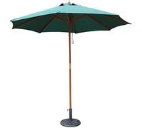 CLSDRZC Parasols 9Ft Outdoor Patio Table Umbrella with Wood Pole, For Market Garden Yard Beach Deck Poolside Cafe Decor Sunshade, Without Base Good