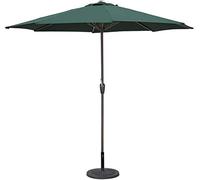 CLSDRZC Parasols 9ft Outdoor Patio Umbrella Market Style for Balcony Table Terrace Garden Deck Yard Shade Or Pool Side, 8 Sturdy Ribs Iron Pole,with Parasol Base