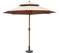 CLSDRZC Parasols 9Ft Patio Garden Umbrella - Outdoor Sun Shade Cafe Store Wedding Party Beach Sunscreen, Not Include Base Good