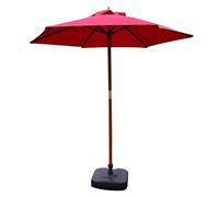 CLSDRZC Parasols Outdoor Market Umbrella For Patio Table Balcony Deck Yard Or Garden Terrace, UV Resistant Polyester Fabric & Solid Wood Bracket, Without Base Good