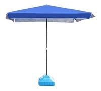 CLSDRZC Patio Umbrella Beach Parasol Outdoor Garden Parasols Parasols Blue Rectangular Patio Umbrella Outdoor Market Table Umbrella, Perfect for Garden, Yard, Beach Commercial Ev(Blue-200cm×200cm)