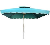 CLSDRZC Patio Umbrella Beach Parasol Outdoor Patio Umbrellas 2.5 * 2.5M Square Cantilever Hanging Umbrella, with Cross Base Sun Protection for Outdoor/Gardens/Balcony/Patio Tent Parasol