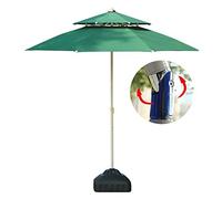 CLSDRZC Patio Umbrella Beach Parasol Portable Parasols 7.5'/230Cm Garden Patio Table Umbrella with Push Button Tilt, Perfect for Outdoor Yard, Beach Commercial Event Market, Camping, Pool Side Good
