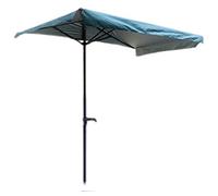 CLSDRZC Patio Umbrella Garden Parasol Umbrella, 230Cm Rainproof Coating Half Parasol Height Adjustable, Small Parasol for Patio Beach Pool Umbrellas