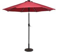 CLSDRZC Patio Umbrella Round Umbrella Waterproof Folding Sunshade Top Garden Beach Umbrellas Outdoor Parasols(Red-D)