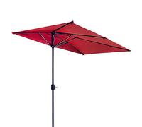 CLSDRZC PCS 1.2M Garden Sun Market Umbrella Parasol, Easy to Assemble, Waterproof, with Ribs, for Balcony, Dining Tables, Gardens, Patios, Decking, ，Beige 2.5x1.2M(98 * 47INCH)