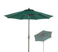 CLSDRZC Pcs, Outdoor Shade Tilt Function, 2.7m Garden Sun Parasol with 8 Sturdy Ribs, Wine Red, Dark Green, Beige, Khaki, For Beach, Pool, Patio Umbrella