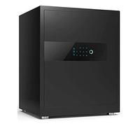 CLSDRZC Pequeños gabinetes personales a Prueba de Fuego e Impermeables para el hogar Huella Digital biométrica Pantalla LED de Seguridad Digital electrónica de Acero para el hogar Oficina en Efectivo
