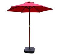 CLSDRZC Portable parasols 7ft Patio Umbrella Outdoor Garden Table Umbrella, Yard Camping Pool Umbrella with Solid Wood Bracket Outdoor Parasols