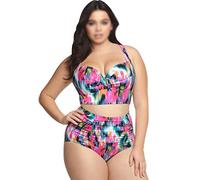 CLSDRZC Print Large Swimsuits Women's Bikini Plus Size Swimwear Beach Wear Bikinis Set Women's Swimsuit
