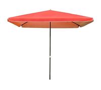 CLSDRZC Rectangle 250cm Waterproof Polyester Fabric Umbrella Height Adjustable, Parasol for Outdoor Garden and Patio