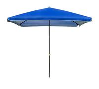 CLSDRZC Rectangle 250cm Waterproof Polyester Fabric Umbrella Height Adjustable, Parasol for Outdoor Garden and Patio