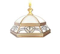 CLSDRZC Retro Glass Gold Soldering Tin Copper Ceiling Lamp Bedroom Dining Living Room Light Chandelier Balcony Corridor Porch Study