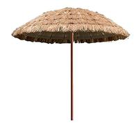 CLSDRZC Round Garden Parasol, Hawaiian Umbrella, Height Adjustable, For Beach, Pool, Patio, Courtyard, Balcony, 1.5M,Natural Color