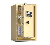 CLSDRZC S Fireproof Electronic, gabinete para la Oficina en casa, Efectivo antirrobo de Acero Pesado, Bloqueo de Llave con código, 70 cm de Altura (Oro)