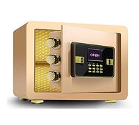 CLSDRZC S Fireproof y ELECTRÓNICO Anti-Theft, contraseña, 25 cm/30 cm/40 cm/45 cm/60 cm, Almacenamiento de Documentos de la Oficina del Hotel doméstico y Oro (40x36x30cm)