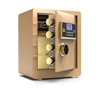 CLSDRZC Safe Safety, Bloqueo de Llave electrónica de 3 de 32 mm de Bloqueo con contraseña Oscura 38 * 32 * 45 cm Safe, Rose Red