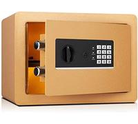 CLSDRZC Safes Safes Digital Security Home con botón de Tapa del Teclado Botón Family Business o Viajes 35x25x25cm Safe, Oro