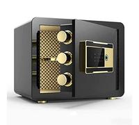 CLSDRZC Safes Security, contraseña electrónica de Huella Digital Anti-Theft Multi-Color -35x25x25cm- electrónica SSAFE, marrón