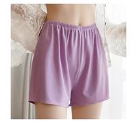 CLSDRZC Safety Short Pants Women Ice Silk Seamless Shorts Casual Skirt Pants Home Beach Elastic Waist Shorts