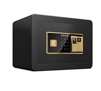 CLSDRZC Seguro de depósito a Prueba de Agua a Prueba de Fuego Seguridad de Huellas Dactilares Construcción de Acero Digital Media, Seguridad de contraseña electrónica 35 x 25 x 25 cm para el hogar