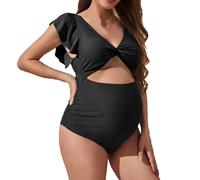 CLSDRZC Sexy Women's Summer One-Piece Swimsuit, Retro Bikini Appearance Swimsuit, Swimsuits, Beach Swimsuits, Comfortable Surf Suit, Padded, Tummy Control for Women, Summer, Beach, Holiday